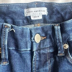 Good American Dark Blue Denim Jeans